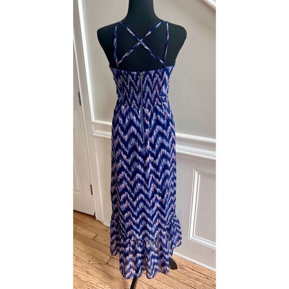Maxi American Eagle sundress with a crisscross adjustable spaghetti strap size S - Picture 3 of 9